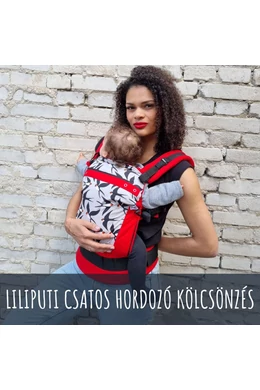 Liliputi csatos babahordozó KÖLCSÖNZÉS - Rouge fecske (választható időtartam)