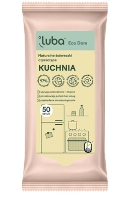 Luba ECO természetes tisztító nedves törlőkendők KONYHA - 50db