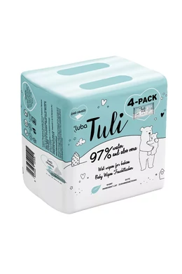 Luba Tuli nedves törlőkendő, aloe verával, 4x60db