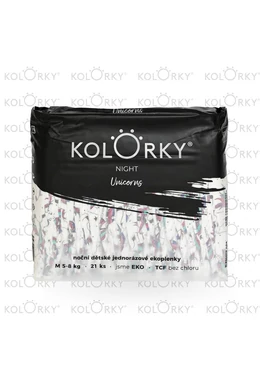 Kolorky Night környezetbarát eldobható pelenka - Unikornis (5-8 kg)