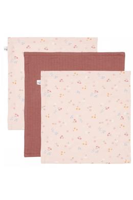Little Dutch arctörlő kendő csomag - kis pink virágok