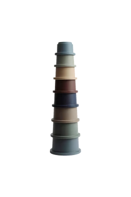 Mushie poharas torony építőjáték - erdei világ