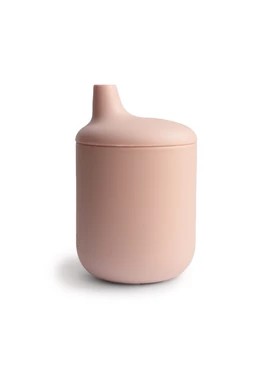 Mushie szilikon itatópohár - púderrózsaszín