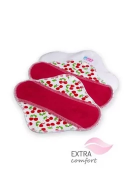 Petit Lulu mosható női normál betét - Sweet Cherries, 3 db/szett