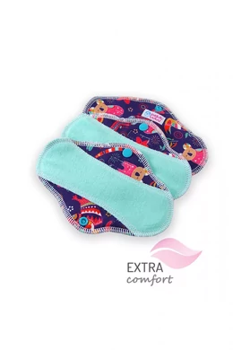Petit Lulu mosható női ultra slim betét - Ausztrál állatok, 3 db/szett
