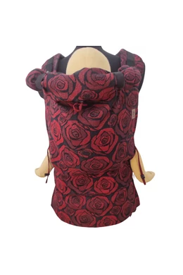 Ringababy Fuba Kendős Csatos Babahordozó  L méret - Yaro Roses Duo Red Black Glam
