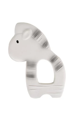 Tikiri zebra rágóka organikus gumiból 11 cm