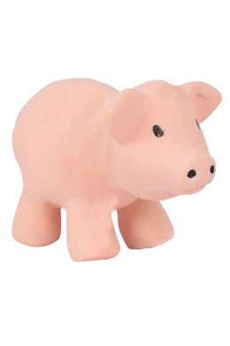 Tikiri játék malac organikus gumiból 8 cm
