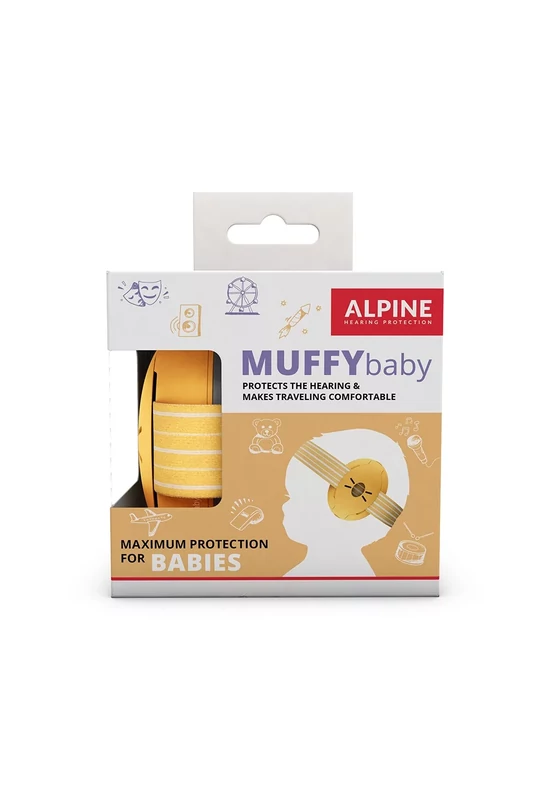 Alpine Muffy Baby hallásvédő fültok babáknak - sárga