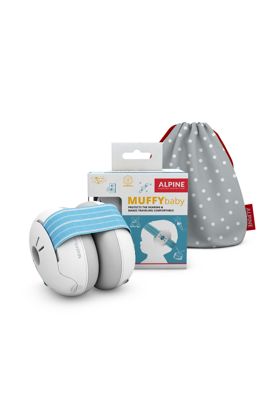 Alpine Muffy Baby hallásvédő fültok babáknak - kék