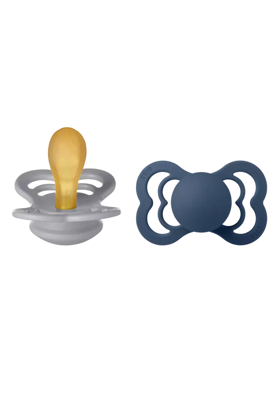 BIBS Supreme cumi szett - delfin / acélkék (választható méret)