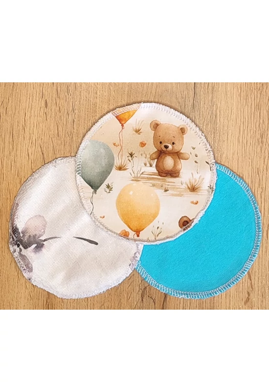 BabyChicks bambuszos kozmetikai korong szett 3db (válassz mintát)