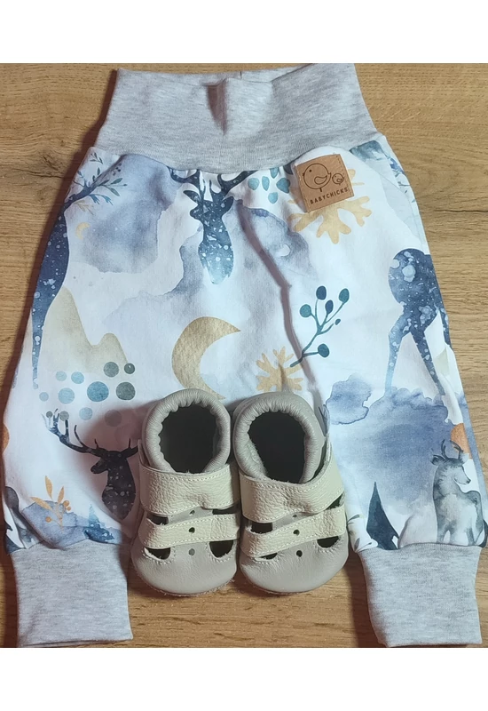 Babychicks téli háremnadrág - szarvas világos szürke passzé (választható méret)