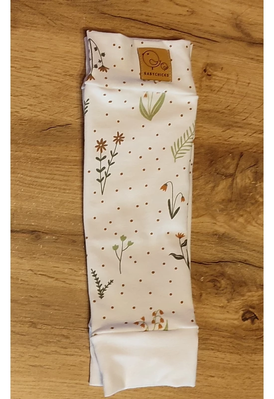 Babychicks baba lábmelegítő - fehér virágok