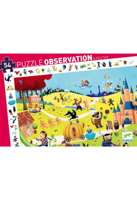 Djeco Megfigyeltető puzzle, Mesék