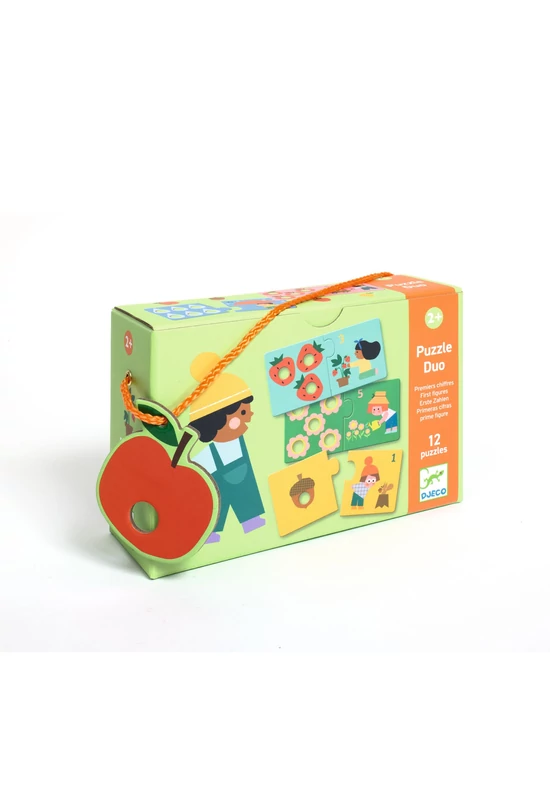 Djeco Párosító puzzle - Számpárosító, 24db-os, First figures