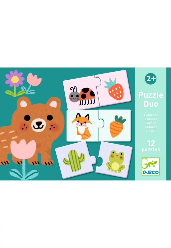 Djeco Párosító puzzle - Színpárosító, 24db-os, Colours
