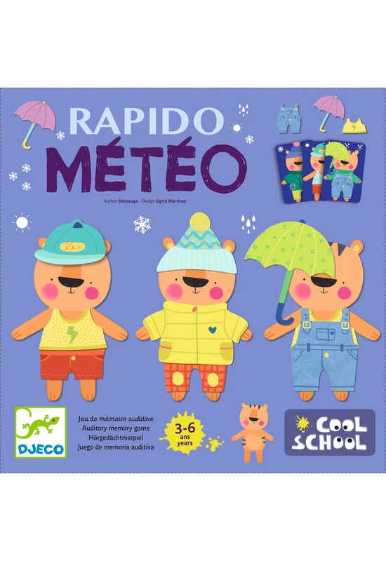 Djeco társasjáték - Öltözz Teó! - Rapido Meteo