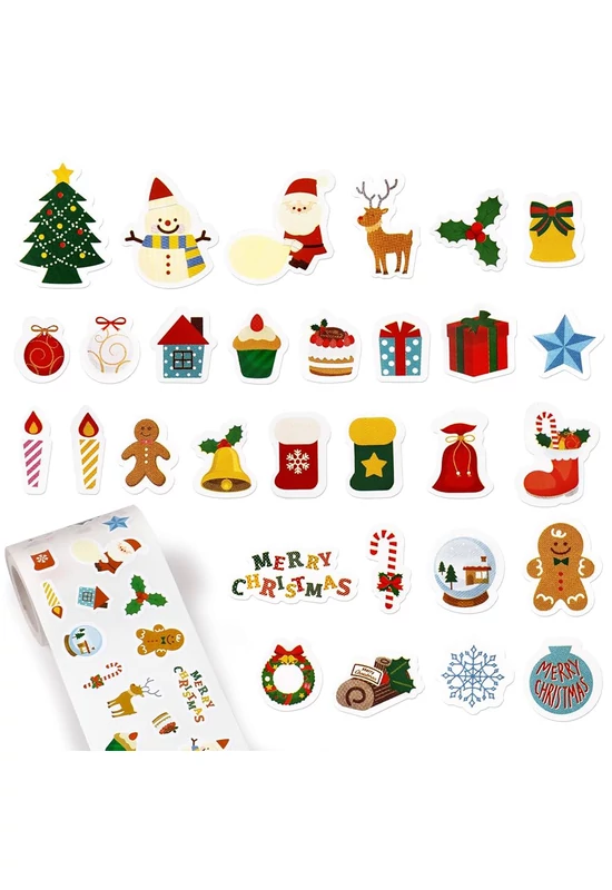 Auzou Karácsonyi matrica készlet fém dobozban, 300 db-os 