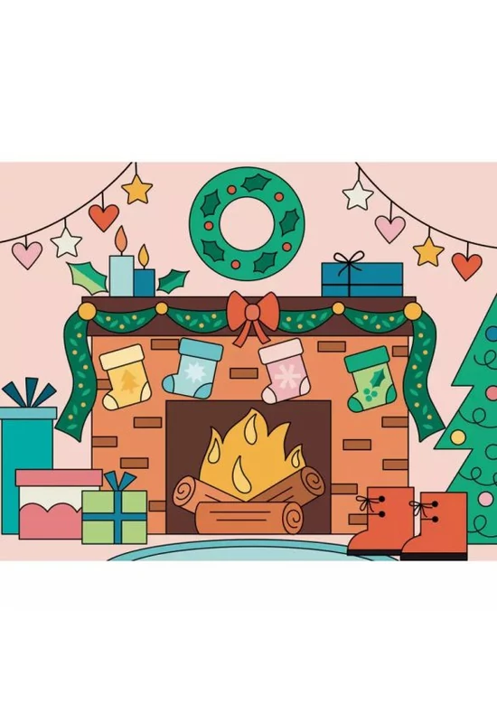 Auzou Vízzel színező, festő készlet, Karácsony 