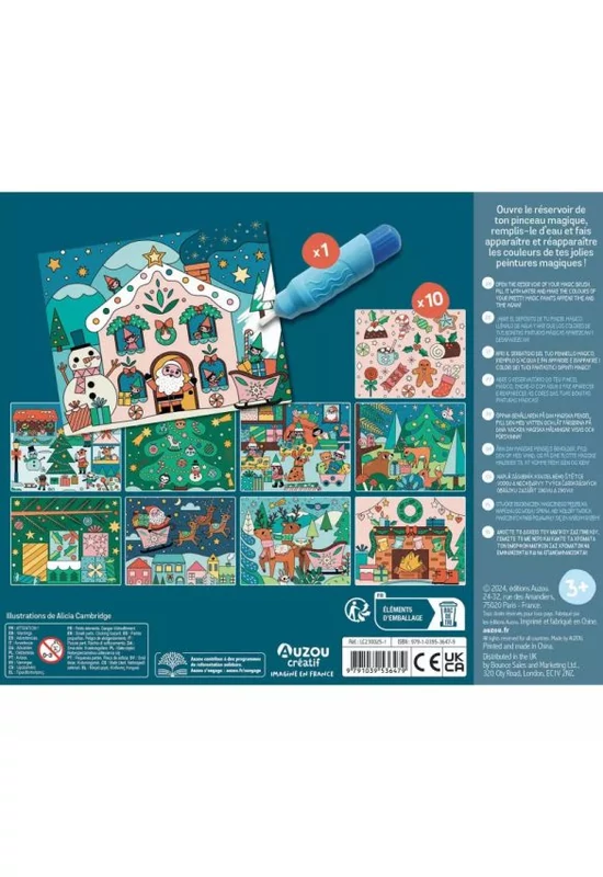 Auzou Vízzel színező, festő készlet, Karácsony 