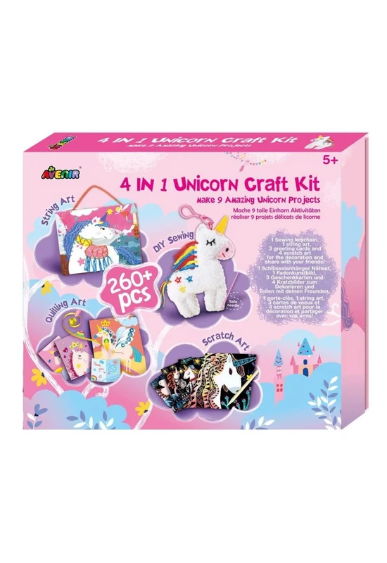 Avenir Kids Kreatív készelt 4 az 1-ben, unikornis
