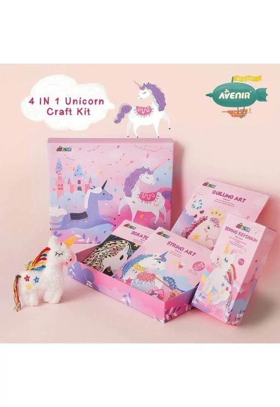 Avenir Kids Kreatív készelt 4 az 1-ben, unikornis