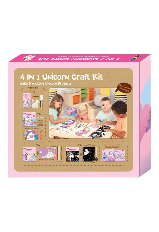Avenir Kids Kreatív készelt 4 az 1-ben, unikornis