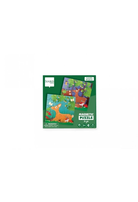 Scratch Europe Mágneses puzzle könyv - Erdő