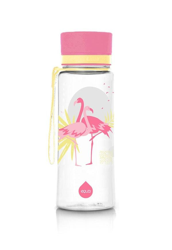 Equa BPA-mentes műanyag kulacs - Flamingó (400 ml)