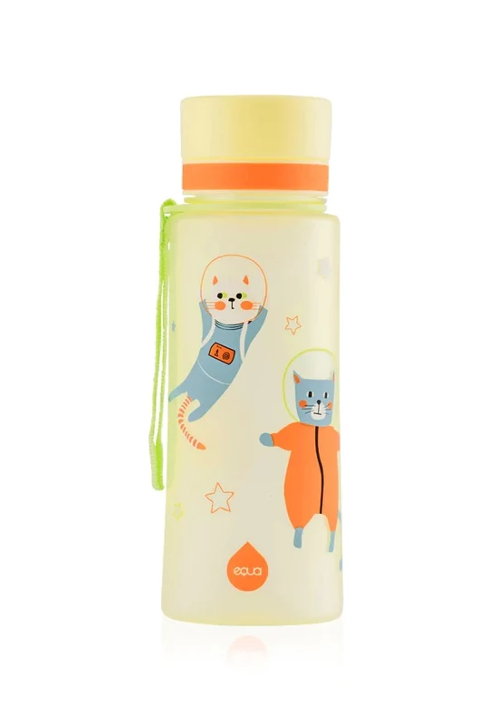 EQUA BPA-mentes műanyag kulacs 600ml - űrmacska