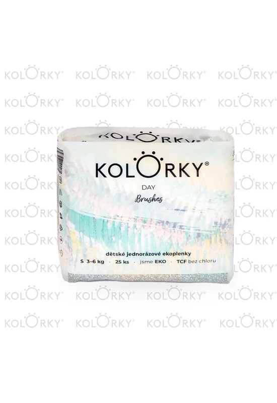 Kolorky Day környezetbarát eldobható pelenka - Ecset (8-13 kg)