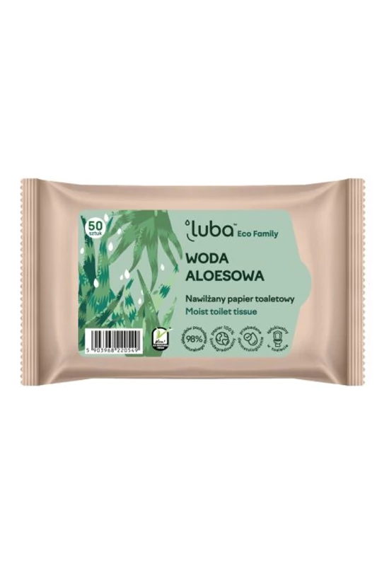 Luba nedves wc papír aloe verával - 50 db