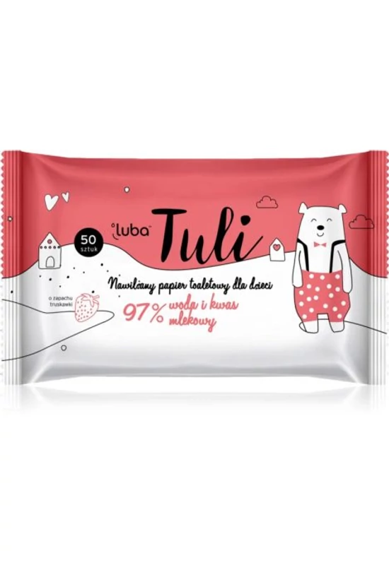 Luba Tuli nedves wc papír tejsavval, gyerekeknek, 97% nedvességtartalom - 50 db