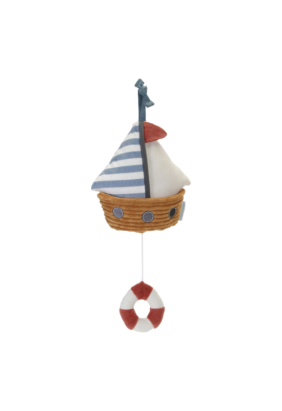 Little Dutch felhúzható, zenélő babajáték - hajó