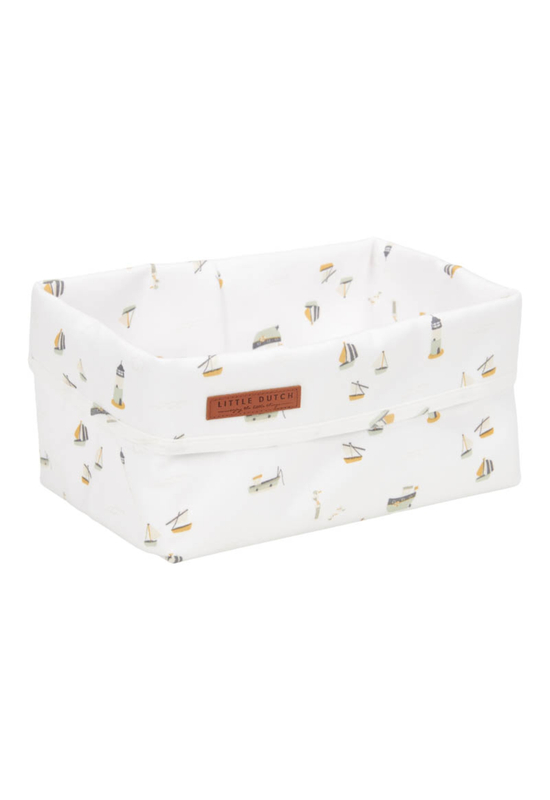 Little Dutch tároló doboz (25x15cm) - tengerész, fehér