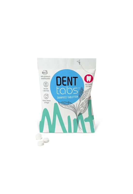 Denttabs fogtisztító tabletta fluoriddal - 125 db
