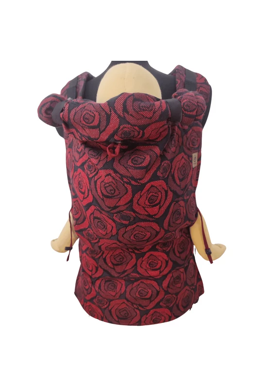 Ringababy Fuba Kendős Csatos Babahordozó  L méret - Yaro Roses Duo Red Black Glam
