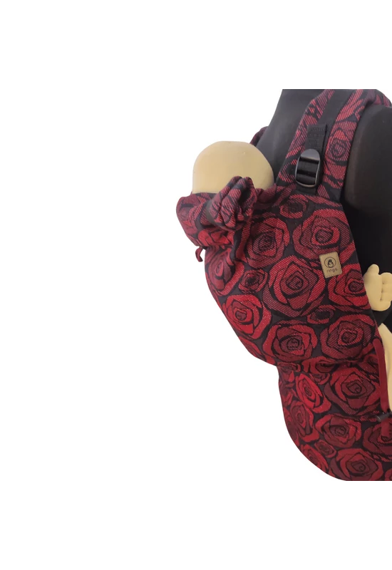 Ringababy Fuba Kendős Csatos Babahordozó  L méret - Yaro Roses Duo Red Black Glam