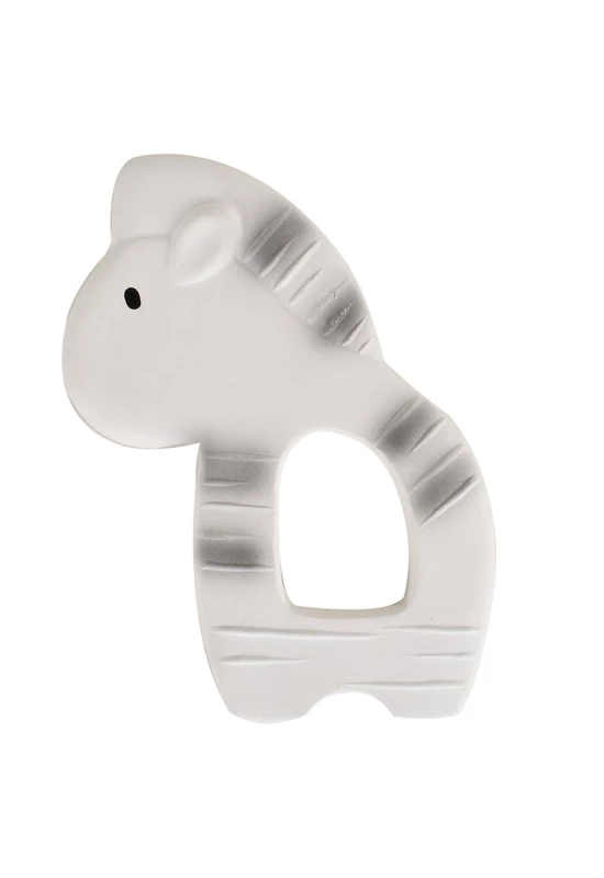 Tikiri zebra rágóka organikus gumiból 11 cm