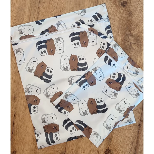 Babychicks Vízhatlan pelenkazsák / tárolózsák - Mackók, M méret