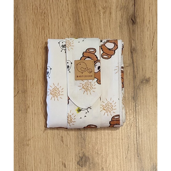 Babychicks mosható, hordozható pelenkázó alátét - mackó