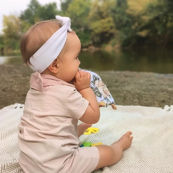 Babychicks fejpánt/hajpánt - tejszín