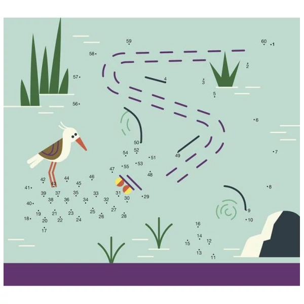 Auzou Letörölhető fejtörő feladatkártyák, Játék az állatokkal