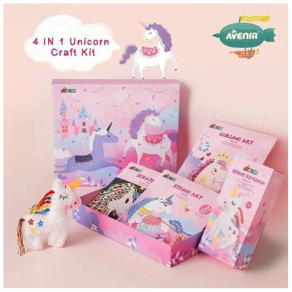 Avenir Kids Kreatív készelt 4 az 1-ben, unikornis