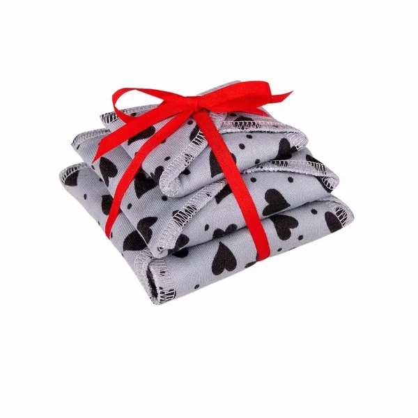 Ella's House Moon Pads trial - mosható betét csomag - Szürke szívek, 3 db/szett