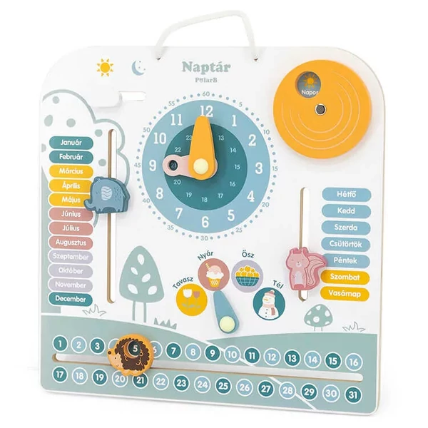 Fa magyar nyelvű tanuló naptár