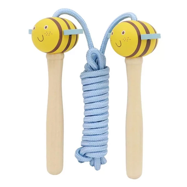 Fa ugrálókötél állatfigurás (méhecske, natúr)