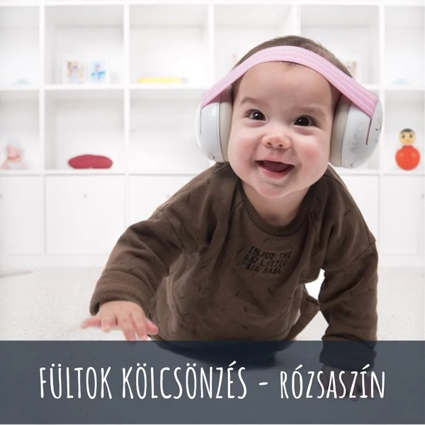 Alpine Muffy Baby hallásvédő fültok babáknak - KÖLCSÖNZÉS - rózsaszín (választható időtartam)
